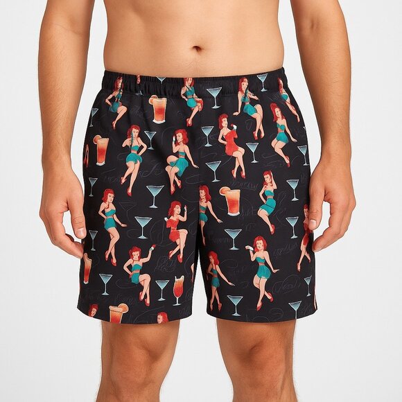 Junction West Men's Cocktails Swimming Trunks Size XXL - Picture 1 of 5
